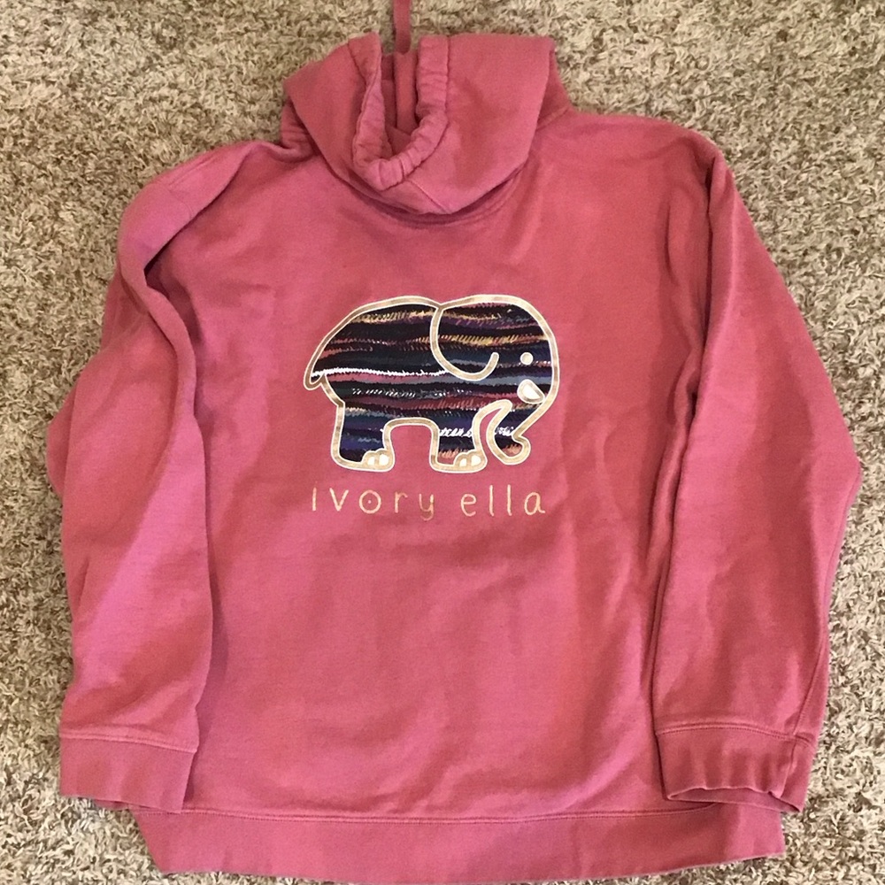 Ivory Ella Rose/MauveHoodie